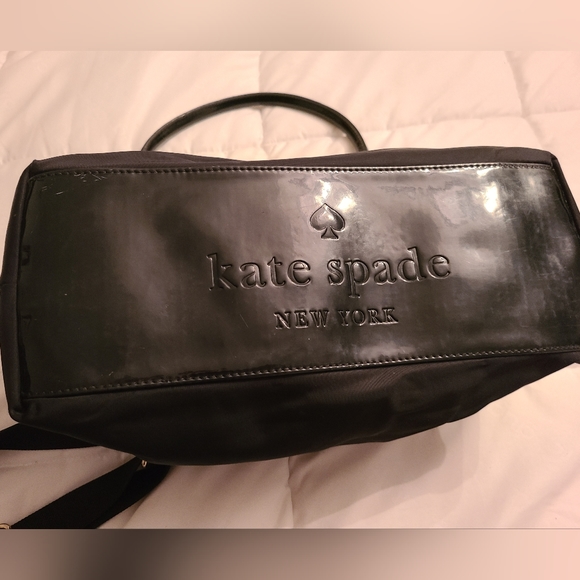 KATE SPADE  nylon/patent leather flap purse (double sections) - Picture 4 of 14